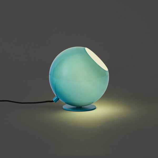 Retro stolna lampa plava sa staklom - Mabel