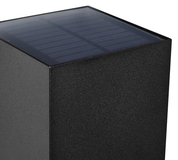 Vanjska zidna svjetiljka crna uklj. LED IP65 solarna - Charlene