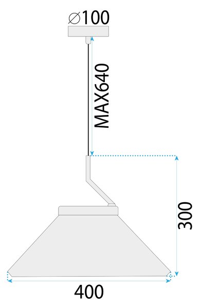 Lampa Viseća BLACK APP1670-1CP