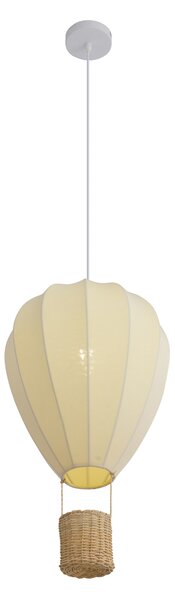 Dječja viseća svjetiljka bež boje u obliku balona na vrući zrak - Air Balloon