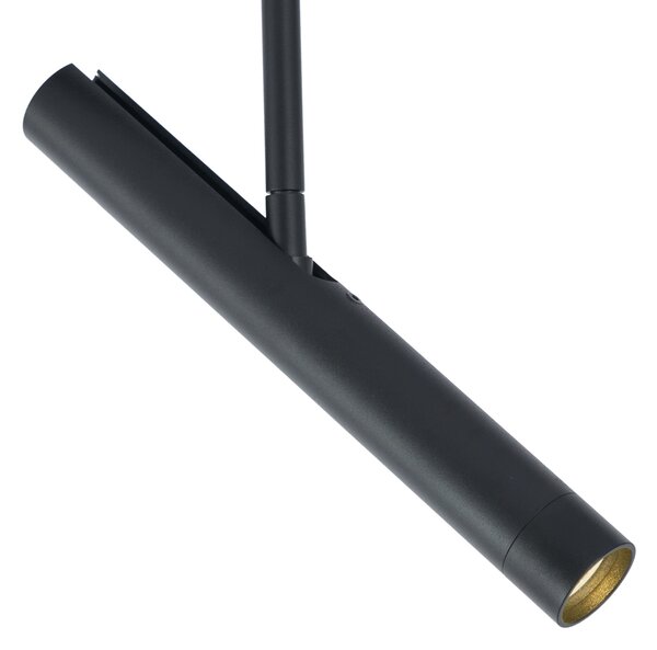 Moderni reflektor crni za 1-fazni sustav tračnica - Slimline Avery