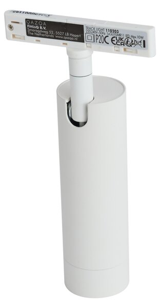 Moderna bijela reflektorska svjetiljka za 1-fazni sustav tračnica GU10 35 mm - Slimline Uzzy