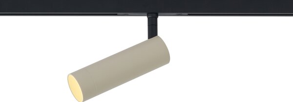 Moderni reflektor bež s crnom bojom za sustav tračnica 1-fazni GU10 35mm - Slimline Uzzy