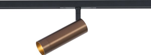 Moderna tamna brončana reflektorska svjetiljka za 1-fazni sustav tračnica GU10 35 mm - Slimline Uzzy