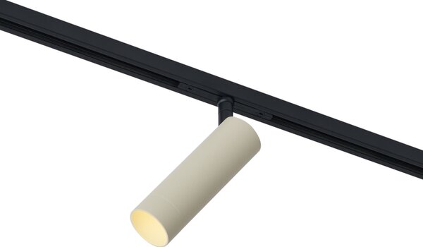 Moderni reflektor bež s crnom bojom za sustav tračnica 1-fazni GU10 35mm - Slimline Uzzy