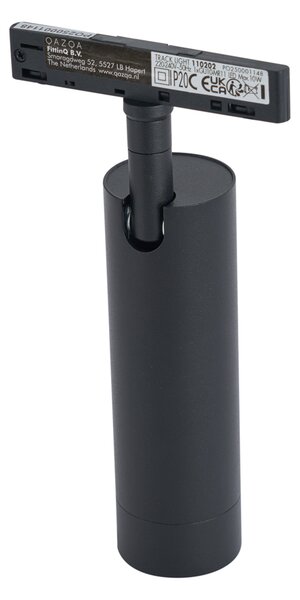 Moderni reflektor crni za 1-fazni sustav tračnica GU10 35mm - Slimline Uzzy