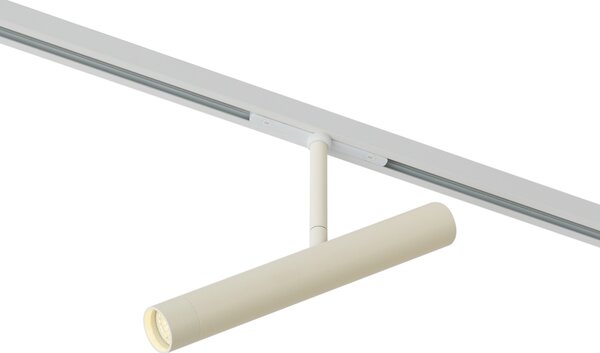 Moderni reflektor bež s bijelim za sustav tračnica 1-fazni - Slimline Avery
