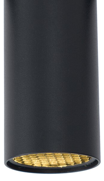 Moderni reflektor crni za sustav tračnica 1-fazni GU10 35mm - Slimline Nubee Honey