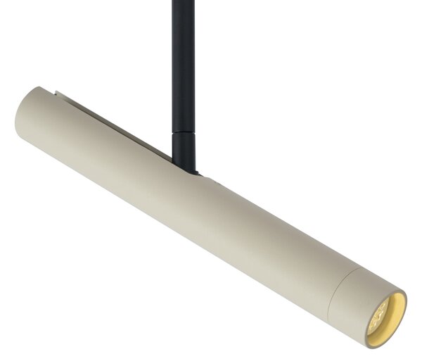 Moderni reflektor bež s crnom bojom za 1-fazni sustav tračnica - Slimline Avery