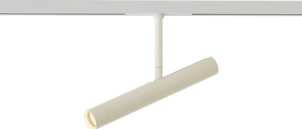 Moderni reflektor bež s bijelim za sustav tračnica 1-fazni - Slimline Avery