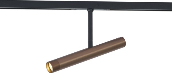 Moderan tamno brončani reflektor za 1-fazni sustav tračnica - Slimline Avery