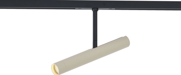 Moderni reflektor bež s crnom bojom za 1-fazni sustav tračnica - Slimline Avery