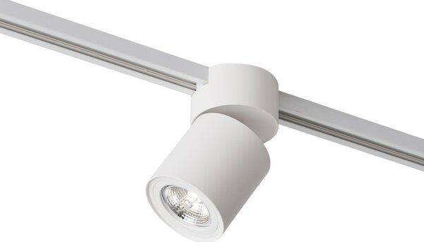 Moderni bijeli reflektor za 1-fazni sustav tračnica GU10 70mm - Iconic Roto