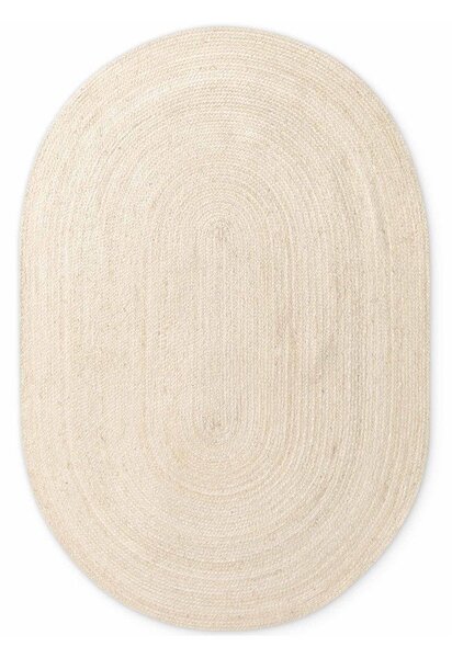Obostrani/ručno rađen juten tepih u svijetloj prirodnoj boji 160x230 cm Braided – Hanse Home