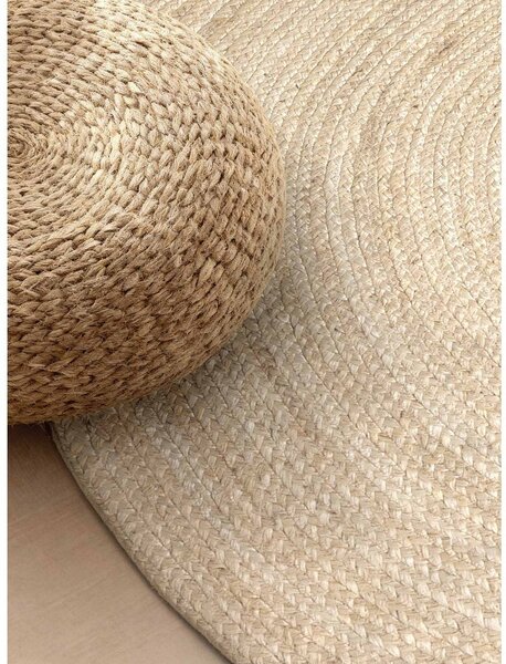 Obostrani/ručno rađen juten tepih u svijetloj prirodnoj boji 160x230 cm Braided – Hanse Home
