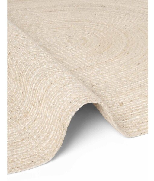 Obostrani/ručno rađen juten tepih u svijetloj prirodnoj boji 160x230 cm Braided – Hanse Home