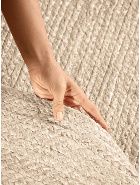 Obostrani/ručno rađen juten tepih u svijetloj prirodnoj boji 160x230 cm Braided – Hanse Home