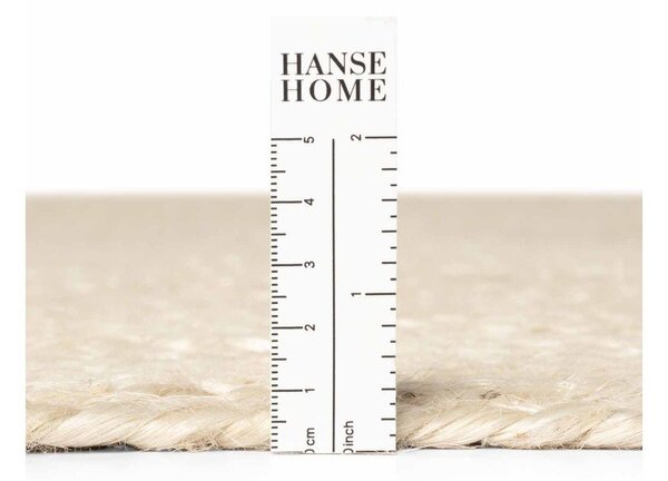 Obostrani/ručno rađen juten tepih u svijetloj prirodnoj boji 160x230 cm Braided – Hanse Home