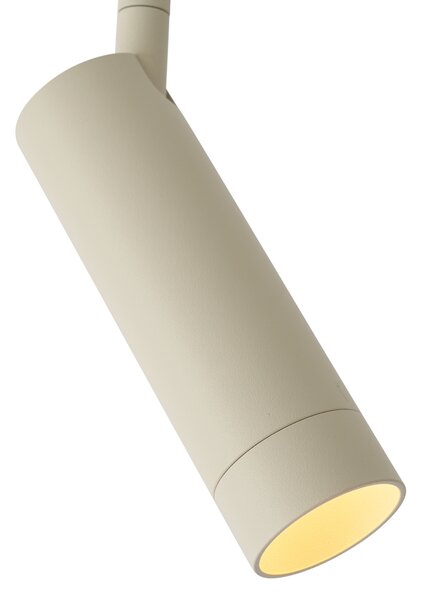 Moderni reflektor bež boje s bijelim adapterom za 1-fazni sustav tračnica GU10 35 mm - Iconic Jeana Luxe