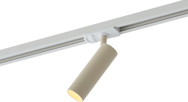 Moderni reflektor bež boje s bijelim adapterom za 1-fazni sustav tračnica GU10 35 mm - Iconic Jeana Luxe