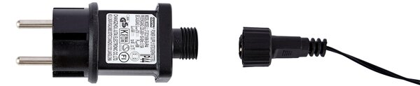 Božićno drvce crno 200 cm uklj. LED IP44 - Vixen