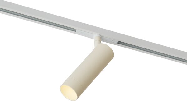 Moderni reflektor bež boje s bijelom bojom za sustav tračnica 1-fazni GU10 35 mm - Slimline Uzzy