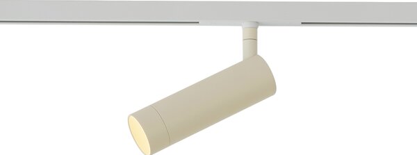 Moderni reflektor bež boje s bijelom bojom za sustav tračnica 1-fazni GU10 35 mm - Slimline Uzzy