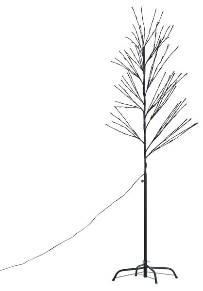 Božićno drvce crno 200 cm uklj. LED IP44 - Vixen