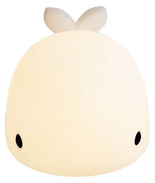 Stolna svjetiljka bijela 50 cm uklj. LED prigušiva IP54 punjiva - Baby Whale