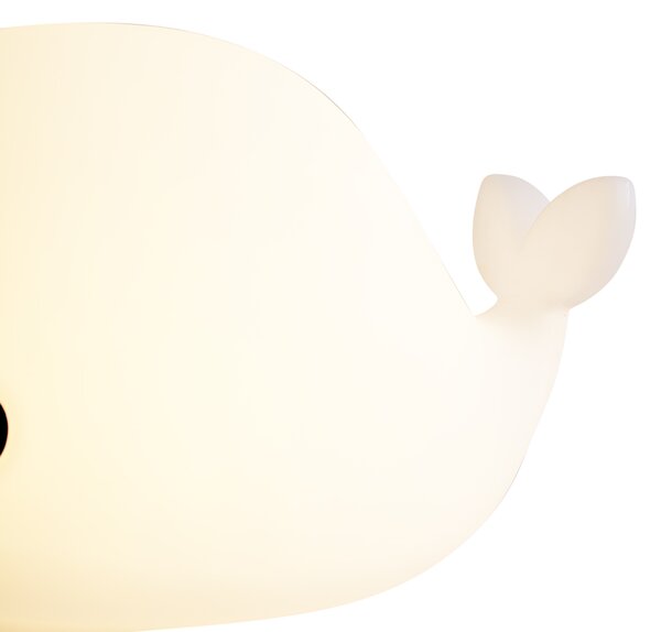 Stolna svjetiljka bijela 50 cm uklj. LED prigušiva IP54 punjiva - Baby Whale