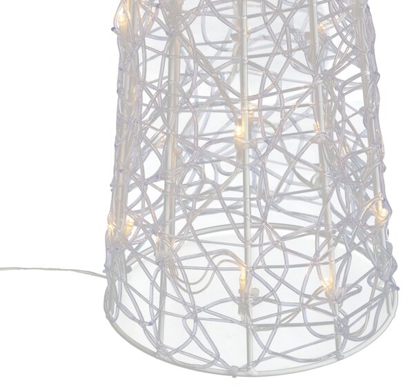 Božićno drvce prozirno 100 cm uklj. LED IP44 - Coni