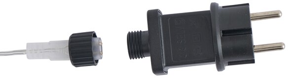 Božićno drvce bijelo uklj. LED IP44 - Puno