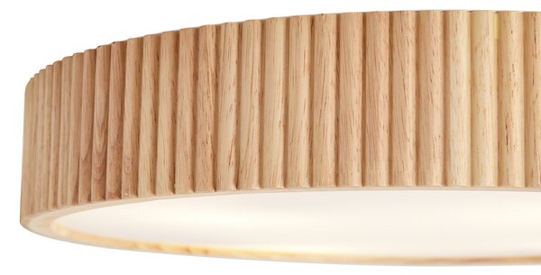 Japandi stropna svjetiljka drvo 50 cm 4-svjetla - Lyra