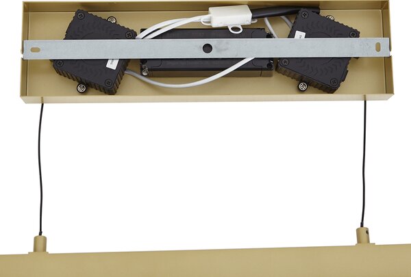 Moderna viseća svjetiljka mjedena s prozirnim staklom uklj. LED Easylift - Catch