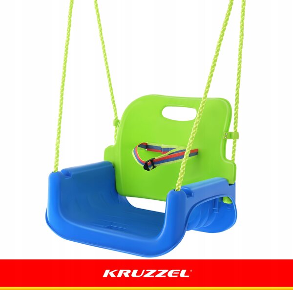 3 u 1 pvc dječja ljuljačka sa zaštitom do 30 kg zeleno plava