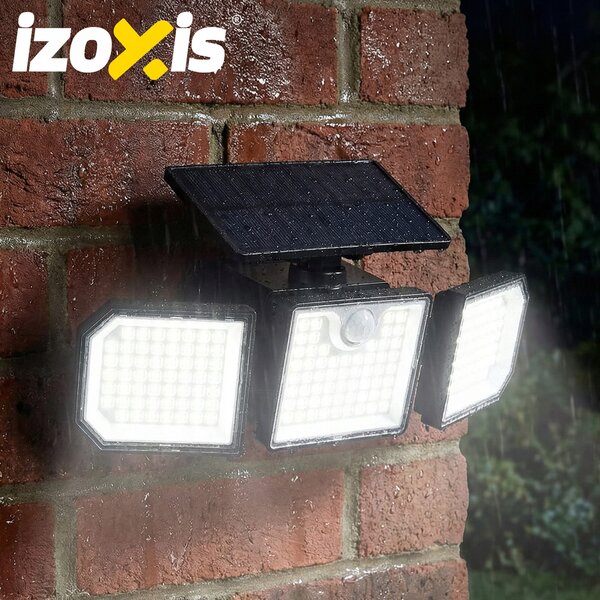 167 led 500lm solarna svjetiljka sa senzorom pokreta 1800mah ip65 6000-6500k