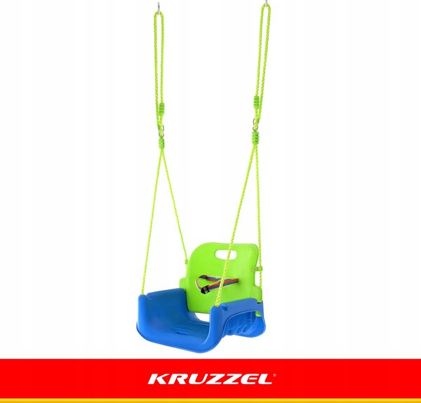 3 u 1 pvc dječja ljuljačka sa zaštitom do 30 kg zeleno plava