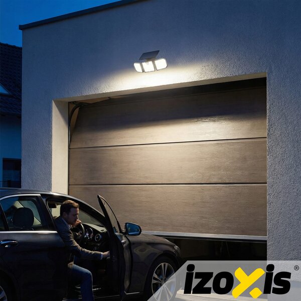 167 led 500lm solarna svjetiljka sa senzorom pokreta 1800mah ip65 6000-6500k