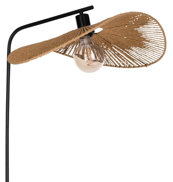 EGLO Podna lampa Siruela, smeđa, visina 160 cm, papirnata užad, E27, Smeđa / hrđa, Dnevni boravak/blagovaonica, Papirnati karton, Stanite zračeći prema dolje