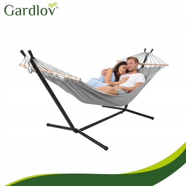 Xxl vrtna viseća mreža 200x150cm do 250kg na metalnom postolju