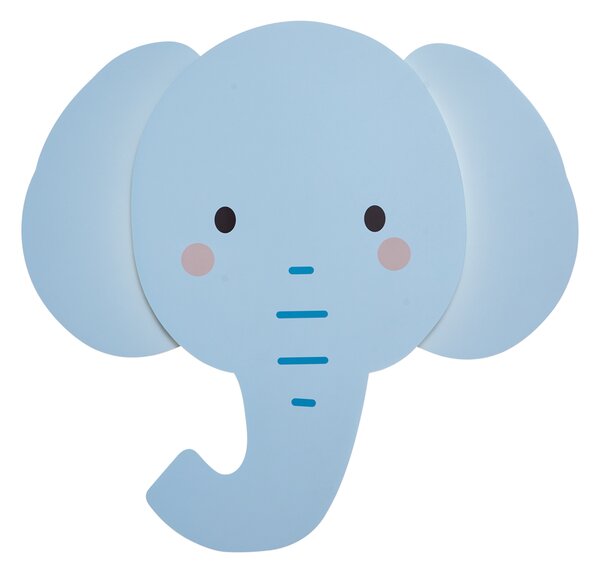 Dječja zidna svjetiljka plava uklj. LED s 3 razine prigušivanja - Ellie the Elephant