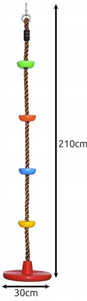 2u1 pvc dječja vrtna ljuljačka za penjanje do 100kg