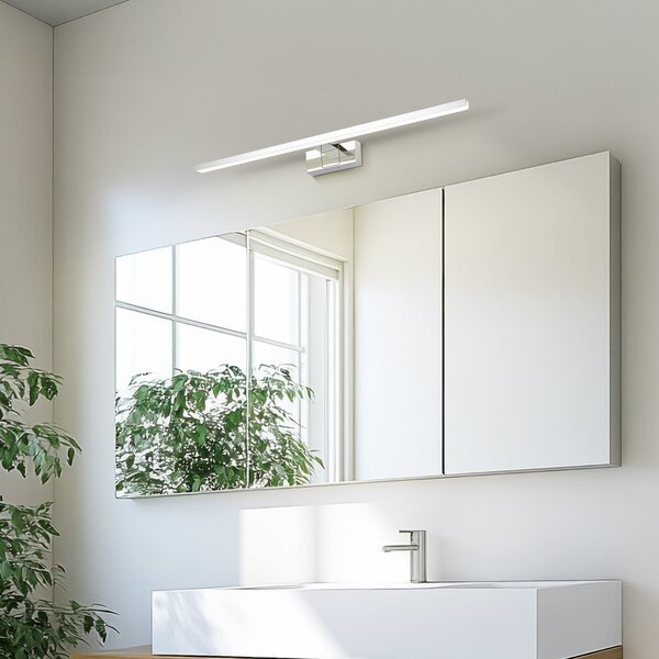 EGLO Conettilla LED zidna svjetiljka, kromirana, širina 60 cm IP44 CCT, Metalik, kupaonica, Metal