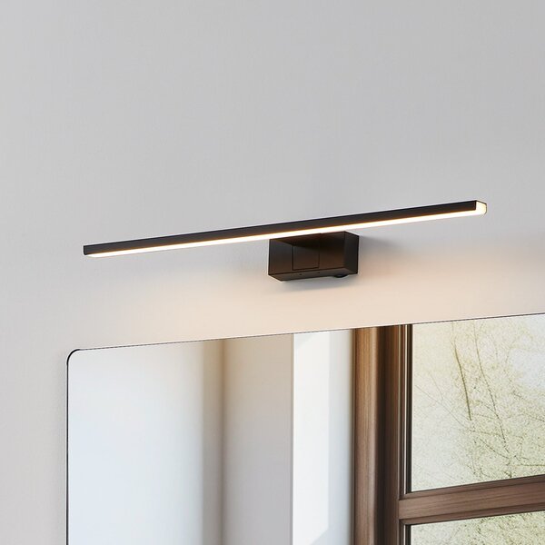 EGLO Conettilla LED zidna svjetiljka, crna, širina 60 cm, IP44, CCT, Crno, kupaonica, Metal