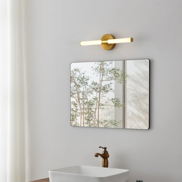 EGLO Ramola LED zidna lampa, mesingana boja, širina 45 cm, IP44, CCT, Zlato / mjed, kupaonica, Metal