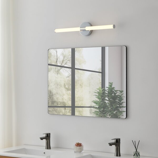 EGLO Ramola LED zidna svjetiljka, kromirane boje, širina 60 cm, IP44, CCT, Metalik, kupaonica, Metal