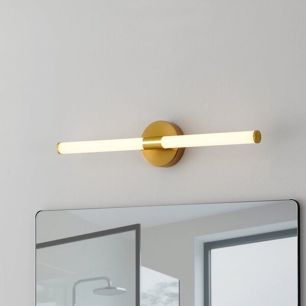 EGLO Ramola LED zidna lampa, mesingana boja, širina 60 cm, IP44, CCT, Zlato / mjed, kupaonica, Metal