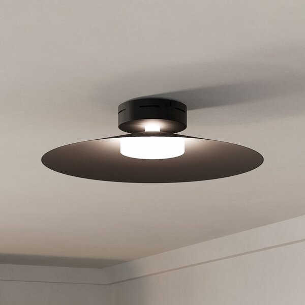 EGLO Conomavilla-Z LED pametna stropna svjetiljka, crna, Ø 45 cm, CCT RGB, prigušiva, Crno, Dnevni boravak/blagovaonica, Metal