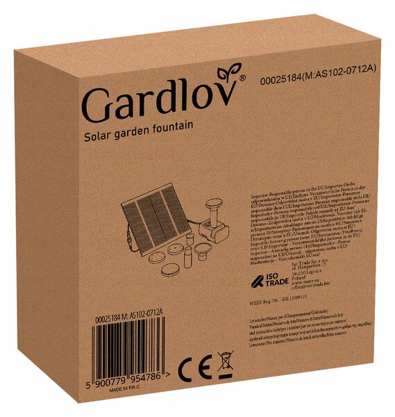 Solarna vrtna fontana pumpa za ribnjak