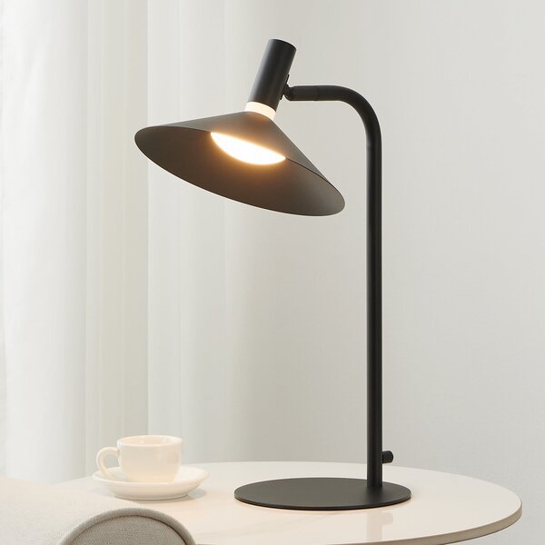 EGLO LED pametna stolna lampa Conomavilla-Z crna Visina 45 cm CCT RGB, prigušiva, Crno, Dnevni boravak/blagovaonica, Metal